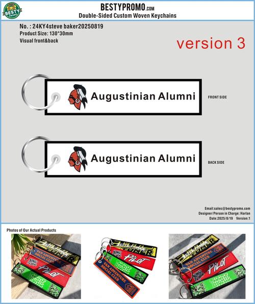 CUSTOM Double Sided Woven Keychains-24OT4steve baker20250819