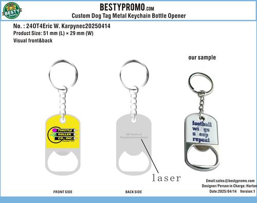 CUSTOM Epoxy Metal Dog Tag With Opener-24OT4Eric W. Karpynec20250414