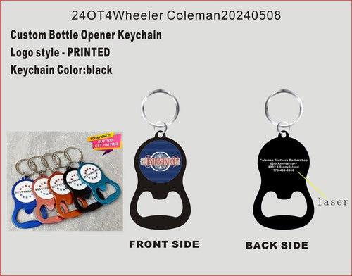 CUSTOM Aluminium Opener Keychain - 24OT4Wheeler Coleman20240508