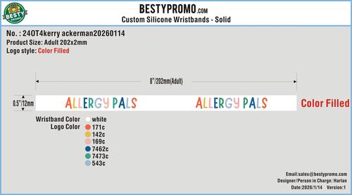CUSTOM Silicone Wristband - Solid-24OT4kerry ackerman20260114