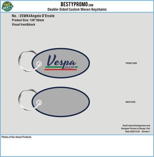 Double-Sided Custom Woven Keychains-25WK4Angelo D’Ercole250329