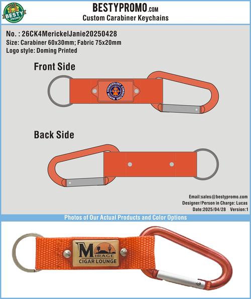 Custom Carabiner Keychains-26CK4MerickelJanie20250428