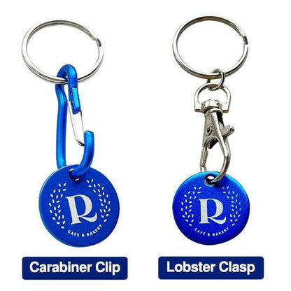 Custom Aluminum Round Token Keychain