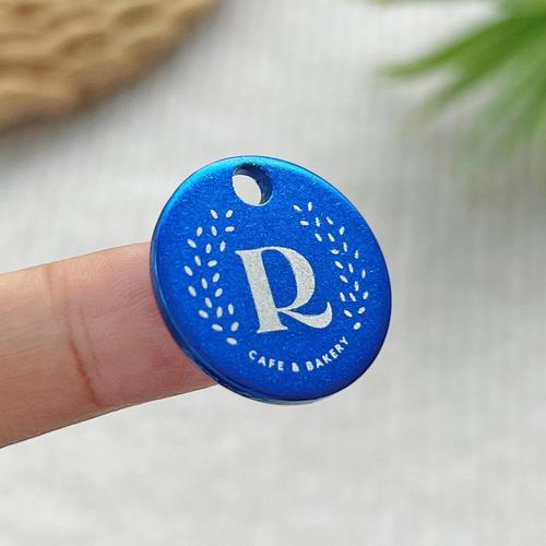Custom Aluminum Round Token Keychain