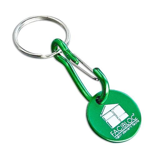 Custom Aluminum Round Token Keychain