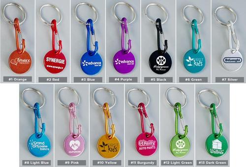 Custom Aluminum Round Token Keychain