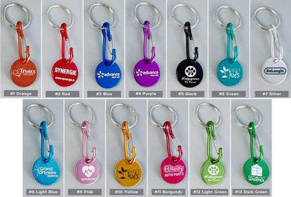 Custom Aluminum Round Token Keychain