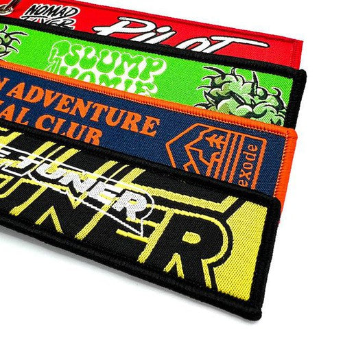 Double-Sided Woven Keychain Tags