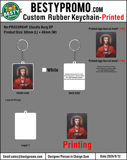 Custom 3D Die Cut Rubber Keychains - 20260912- 33