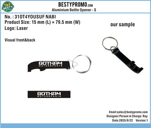 Custom Small Aluminum Bottle Opener Keychain-31ABO4YOUSUF NABI250922