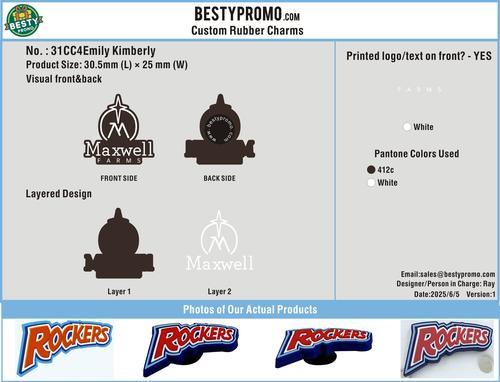 CUSTOM SHOE CHARMS-31CC4Emily Kimberly250604