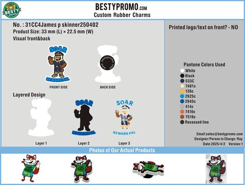 CUSTOM SHOE CHARMS-31CC4James p skinner250402