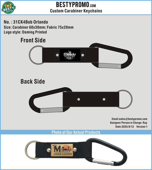 Custom Carabiner Keychains-31CK4Bob Orlando250813