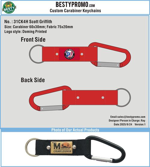 Custom Carabiner Keychains-31CK4H Scott Griffith250924