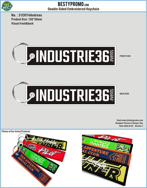 Double-Sided Custom Woven Keychains-31WKY4Andreas250929