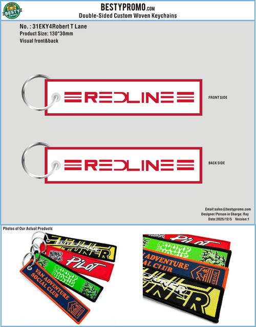 Double-Sided Custom Embroidered Keychain-31EKY4Robert T Lane251205