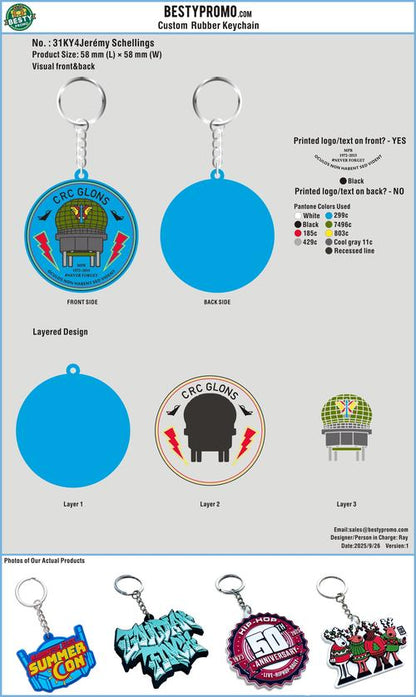 Custom 3D Die Cut Rubber Keychains/Custom Woven Patch-31WPA4Jerémy Schellings250926