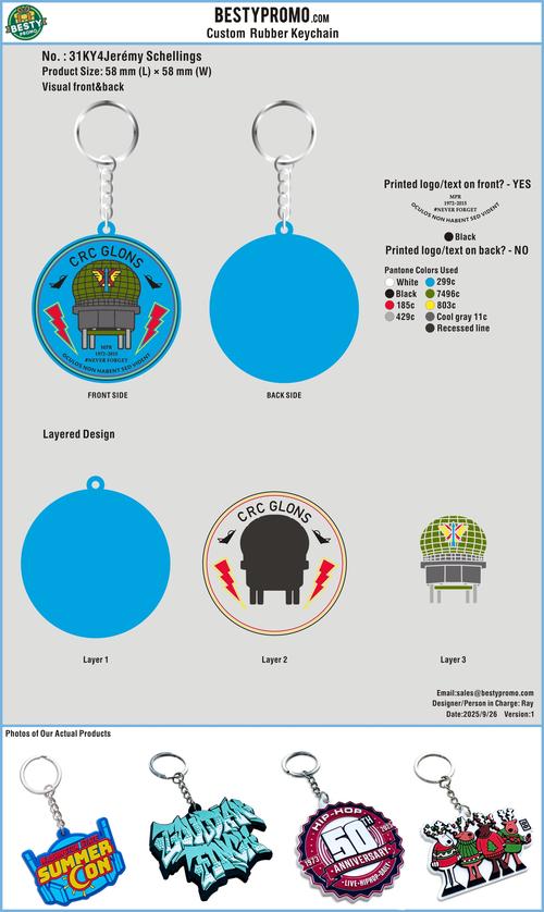 Custom 3D Die Cut Rubber Keychains/Custom Woven Patch-31WPA4Jerémy Schellings250926