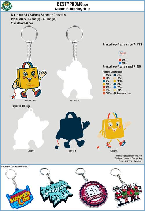 Custom Rubber Keychains-31KY4Rosy Sanchez Gonzalez250716