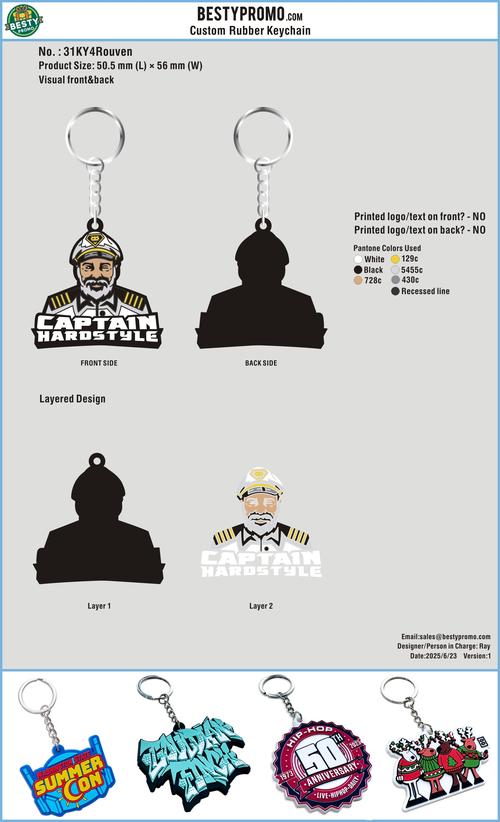 Custom Rubber Keychains-31KY4Rouven250623