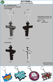 Custom 3D Die Cut Rubber Keychains-31KY4Sean Hunter251015
