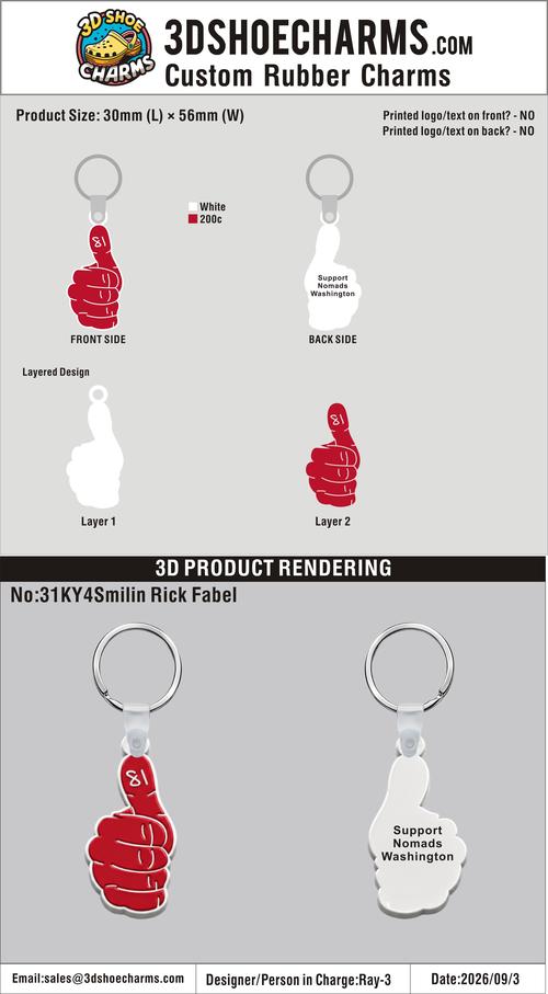 Custom 3D Die Cut Rubber Keychains-20261016-31