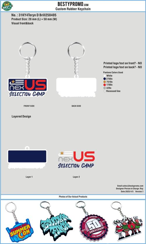 Custom Rubber Keychains-31KY4Teryn D Brill250423