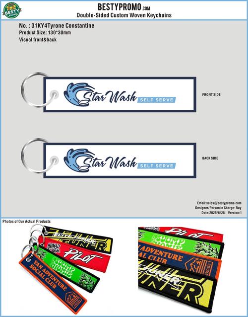 Double-Sided Custom Woven Keychains-31WKY4Tyrone Constantine250628