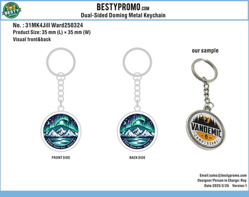 Dual-Sided Doming Metal Keychain-31MK4Jill Ward250401