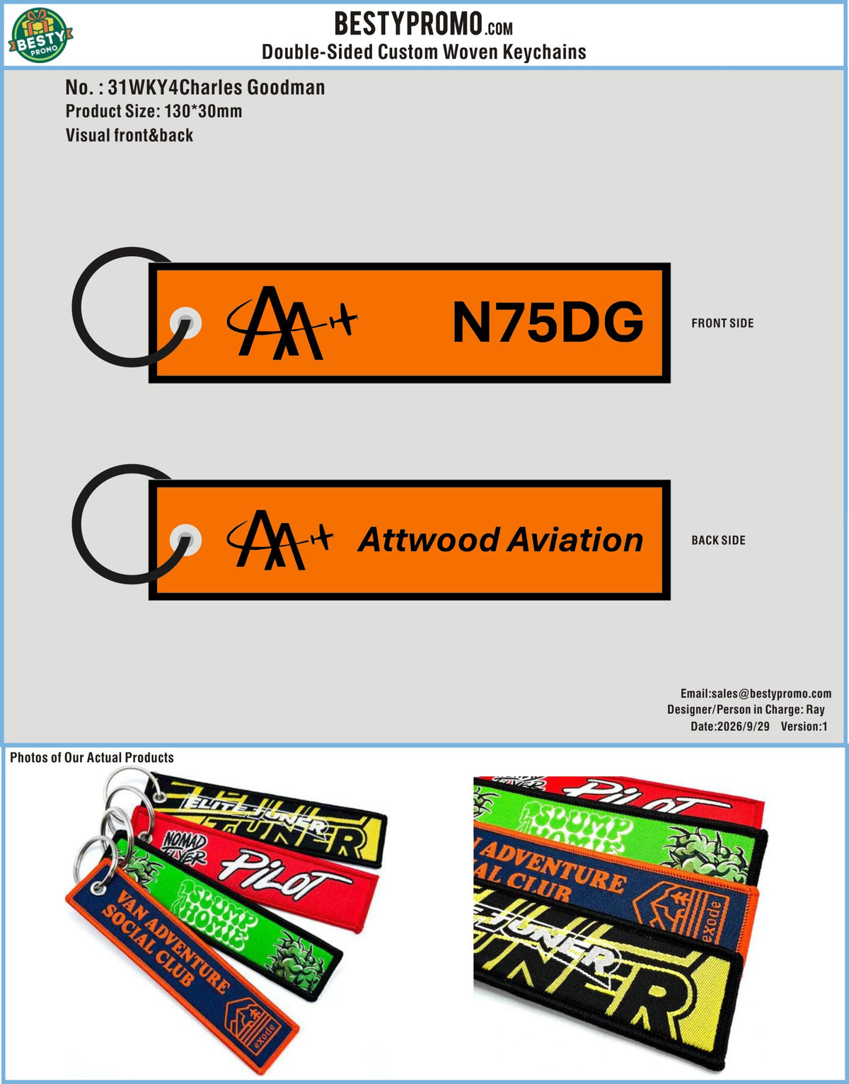 Custom Double-Sided Woven Flight Key Tag-20260930-31