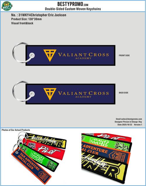 Double-Sided Woven Keychain Tags-31WKY4Christopher Eric Jackson251023