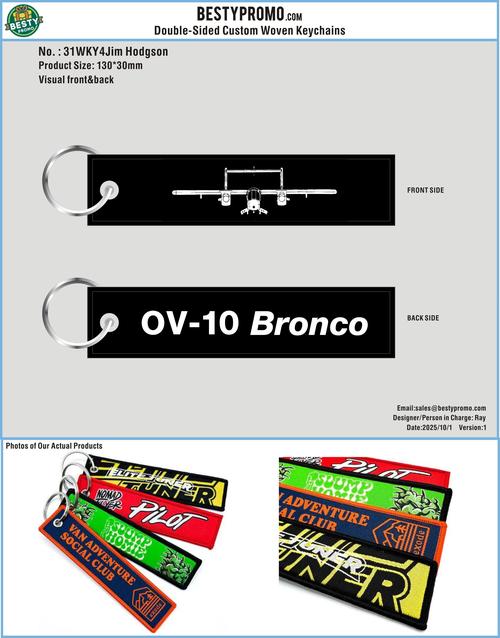 Double-Sided Custom Woven Keychains-31WKY4Jim Hodgson251001