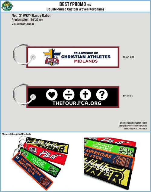 Double-Sided Custom Woven Keychains-31WKY4Randy Rabon250902