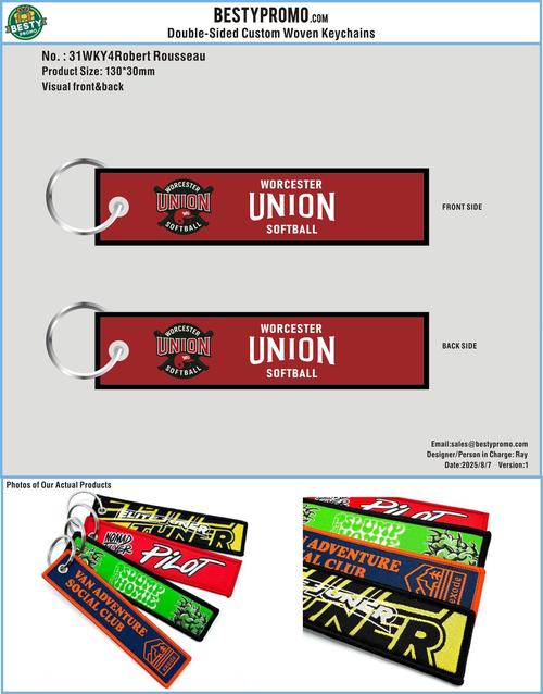 Double-Sided Custom Woven Keychains-31WKY4Robert Rousseau250807