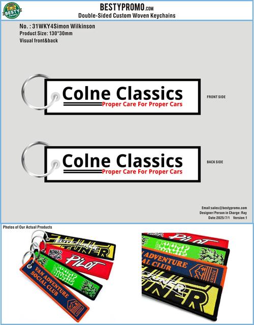 Double-Sided Custom Woven Keychains-31WKY4Simon Wilkinson250701