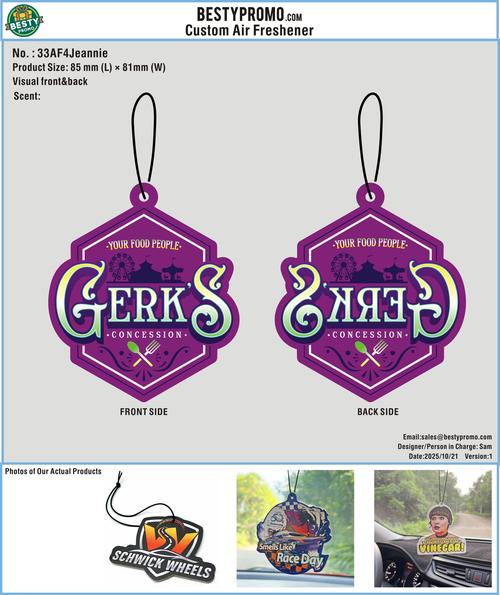 Custom Air Freshener - 33AF4Jeannie251021