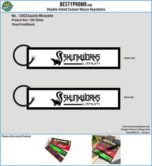 Custom Double-Sided Woven Flight Key Tag - 20260429 - 33