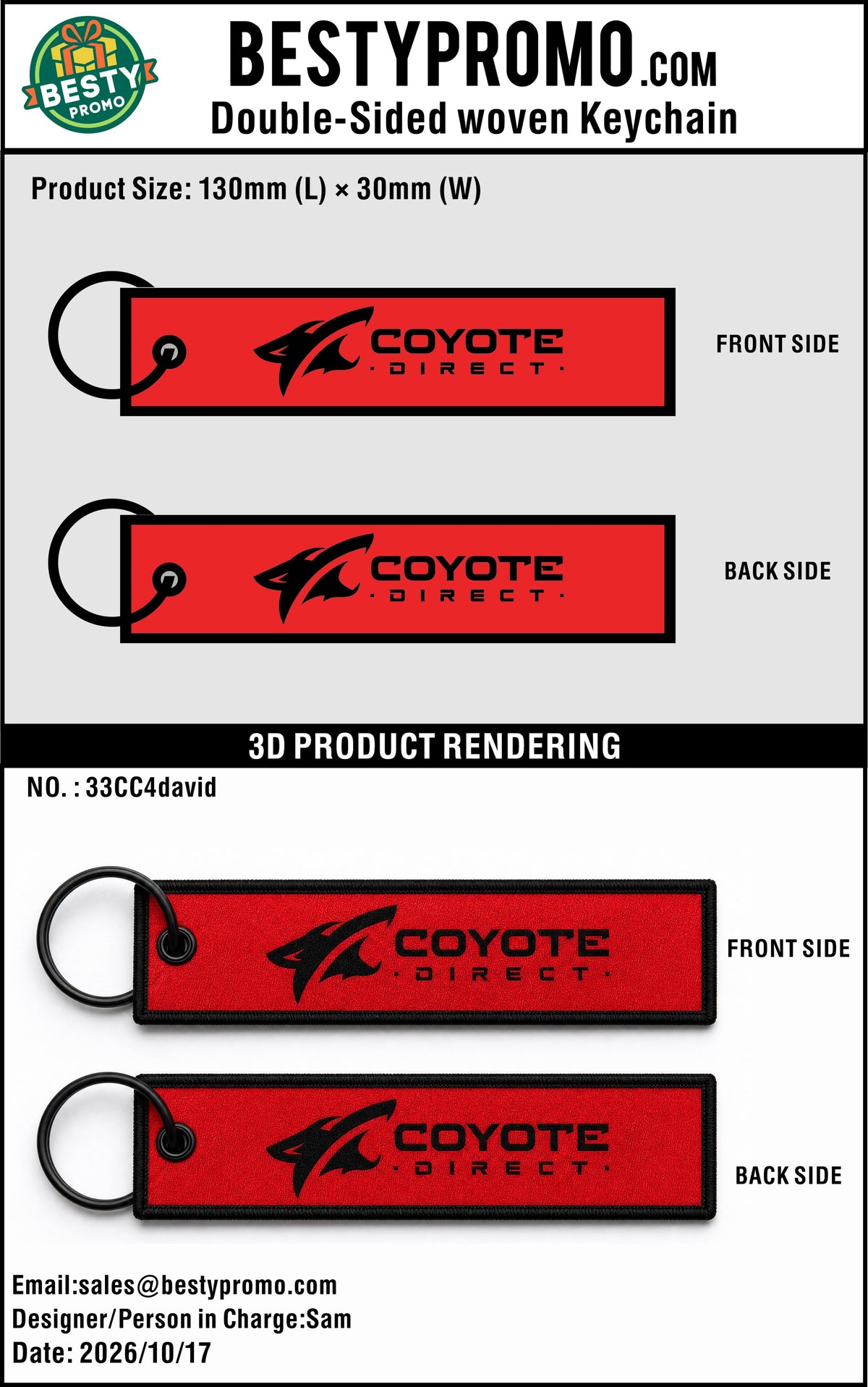 Custom Double-Sided Woven Flight Key Tags - 20261017-33