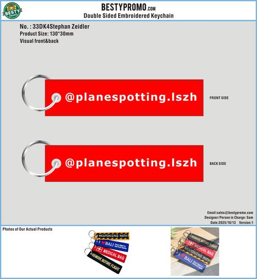 Double Sided Custom Embroidered Keychain-33DK4Stephan Zeidler251013