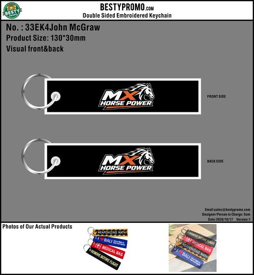 Custom Double-Sided Embroidered Flight Key Tag - 20261019 - 33