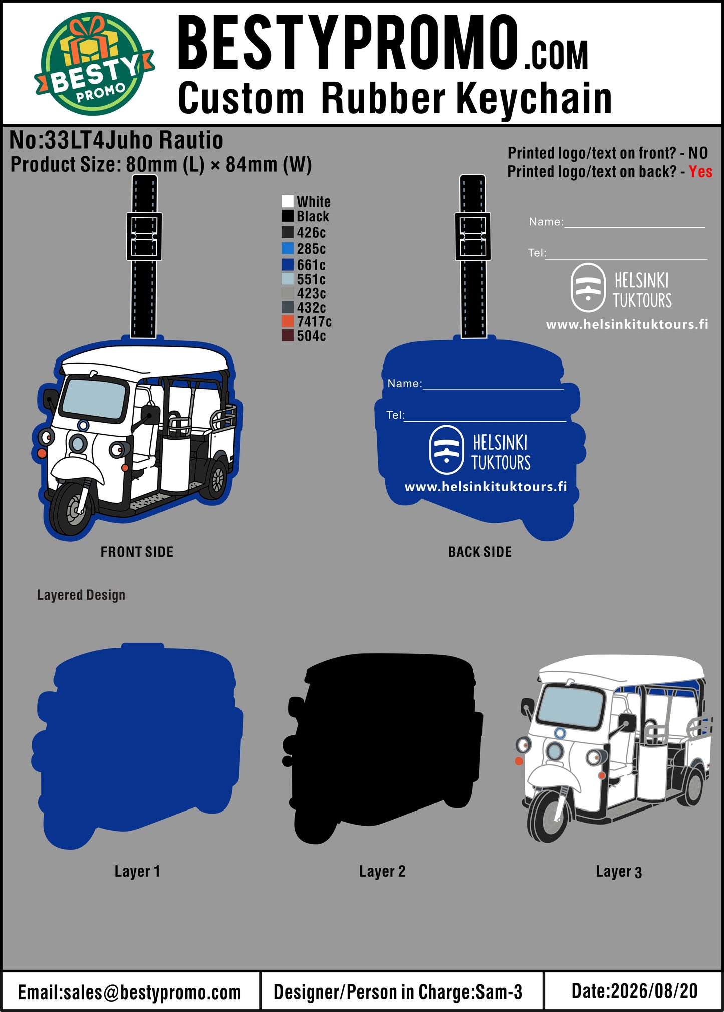 Custom 3D Die-Cut Soft PVC Luggage Tag - 20260820 - 33
