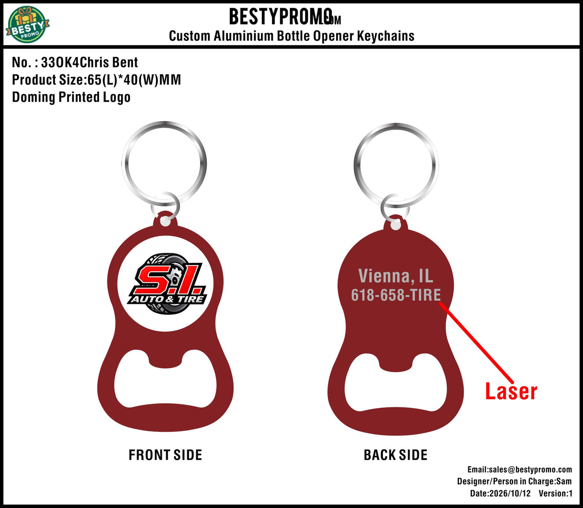 Custom Aluminum Bottle Opener Keychains - 20261014 - 33