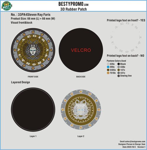 Custom PVC Rubber Patch-33PA4Steven Ray Faris251005