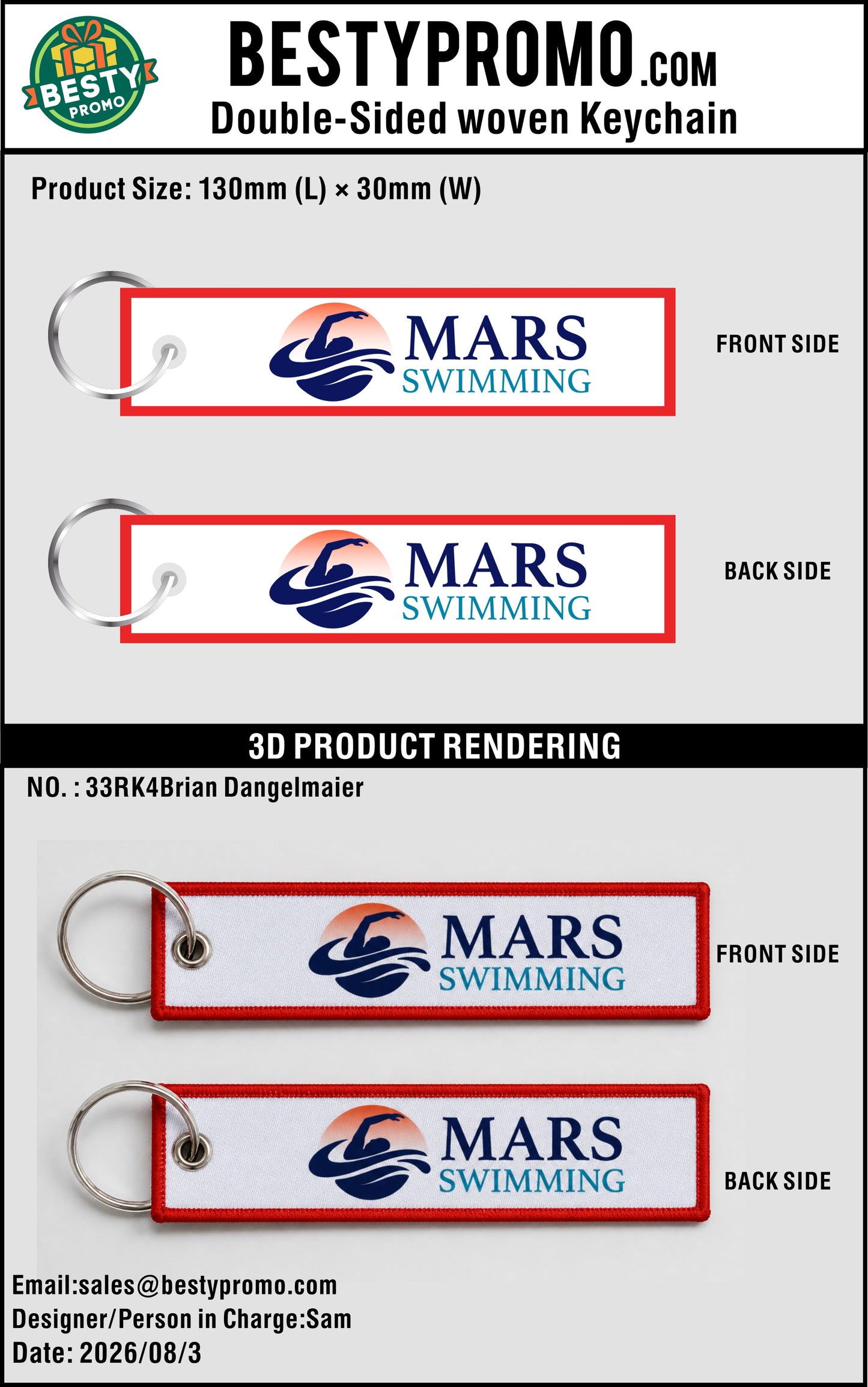 Custom Double-Sided Woven Flight Key Tag-20260804-33