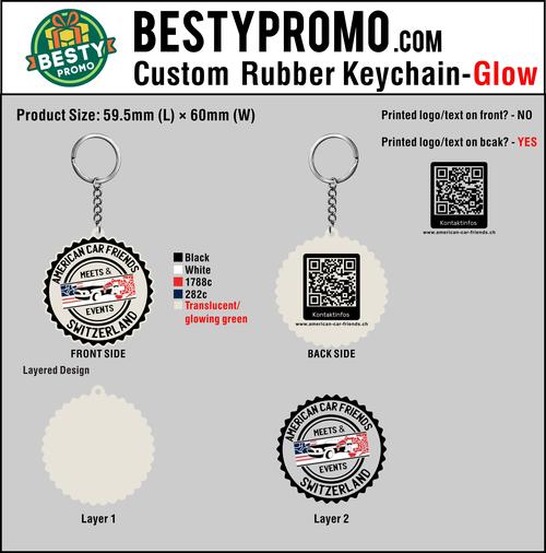 Custom 3D Die Cut Rubber Keychains-Glowing - 20260804 - 33