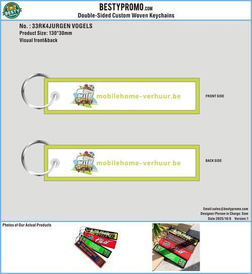 Double Sided Woven Keychains-33RK4JURGEN VOGELS251008