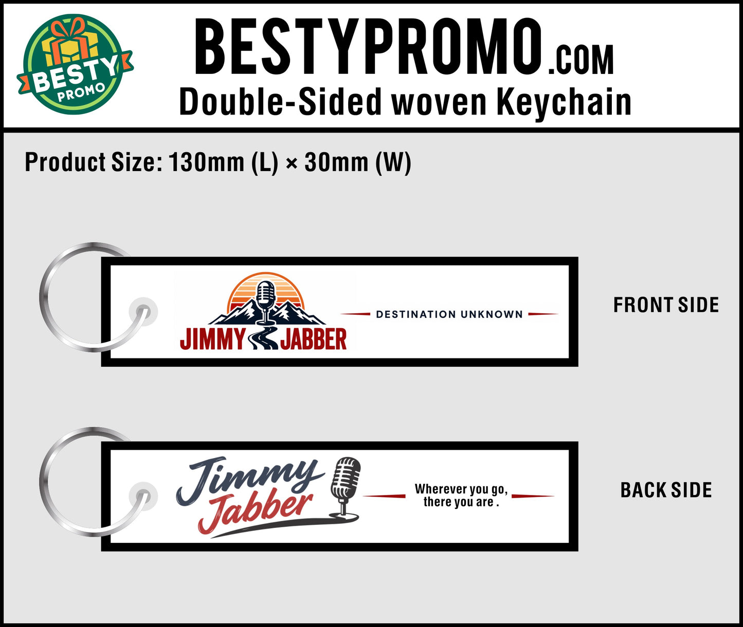 Custom Double-Sided Woven Flight Key Tag - 20260723 - 33