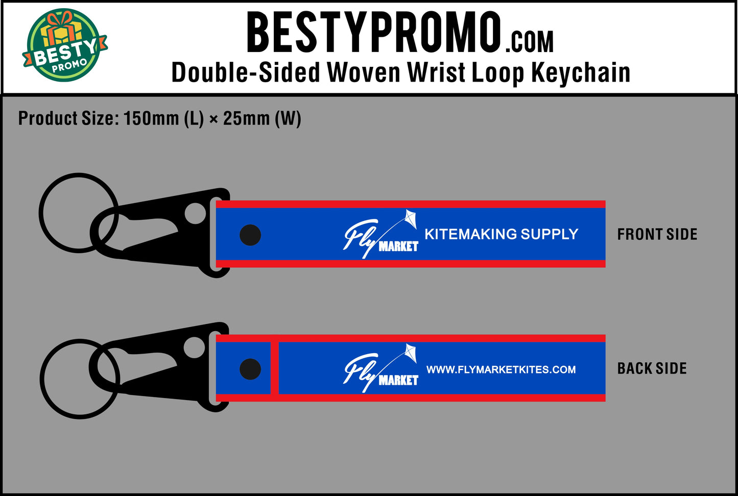 Custom Woven Wrist Loop Keychain - 20260826 - 33