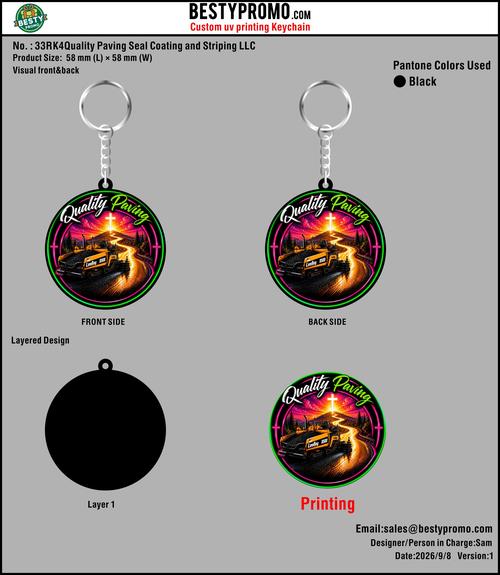 Custom 3D Die Cut Rubber Keychains Printed- 20260929-33