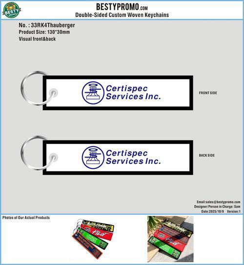 Double-Sided Custom Woven Keychains-33RK4Thauberger251009